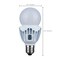 Satco 15 Watt LED A21 High Lumen Output 27K/40K/50K CCT Selectable Medium Base White Finish 120V-277V S28735 - alternate 4